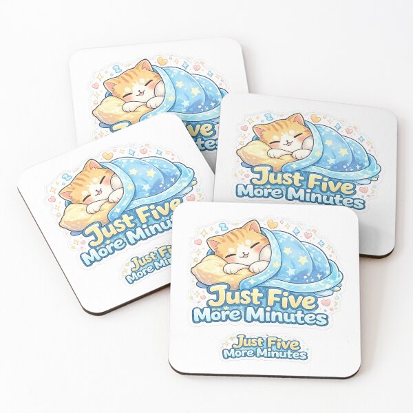 Item preview, Cute Sleepy Cat Just Five Minutes designed and sold by Bestmayu.