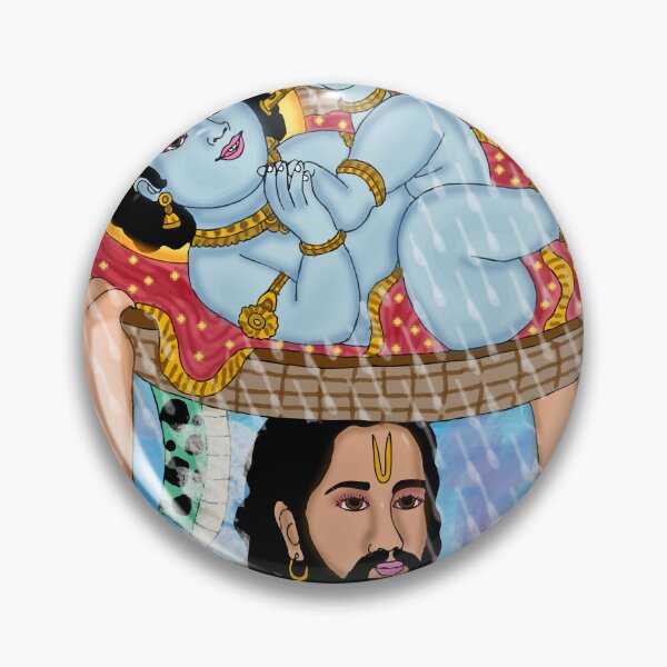 Item preview, Cosmic Lord Krishna & Vasudeva Art – Divine Energy Spiritual Design designed and sold by Harshit_Digital_Arts.