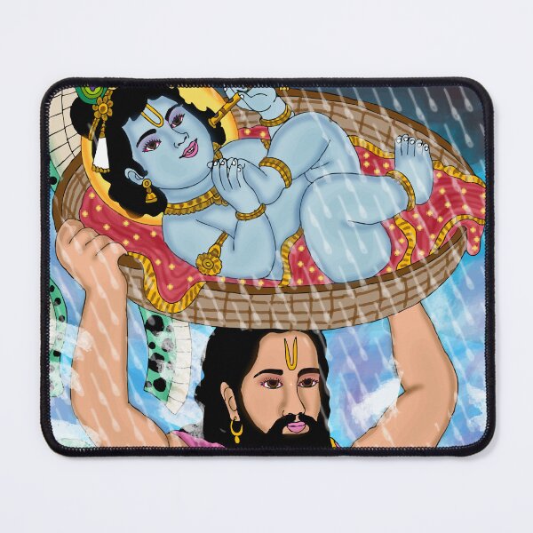 Item preview, Cosmic Lord Krishna & Vasudeva Art – Divine Energy Spiritual Design designed and sold by Harshit_Digital_Arts.