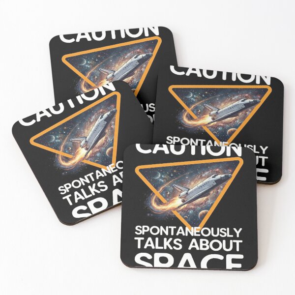 Item preview, Caution Spontaneously Talks About Space designed and sold by Bappy888.