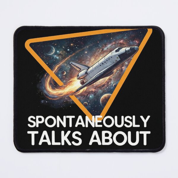 Item preview, Caution Spontaneously Talks About Space designed and sold by Bappy888.