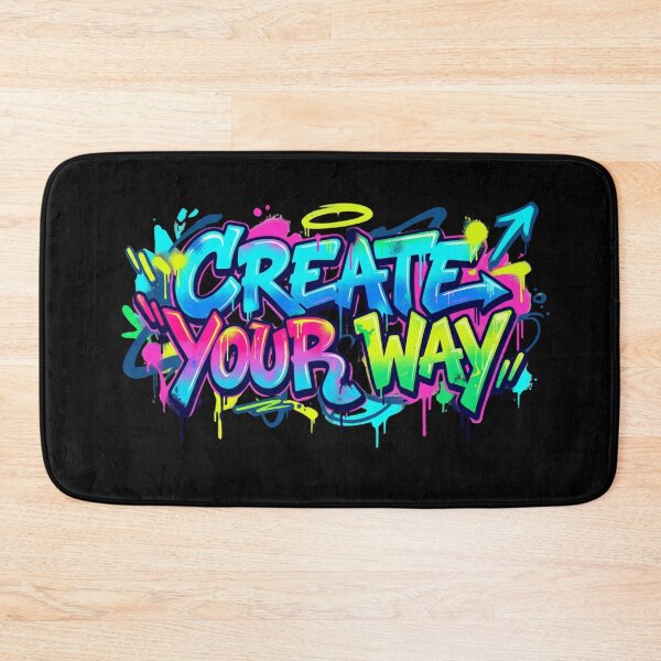 Item preview, Create Your Way Graffiti Motivational Design designed and sold by amazingcorner.