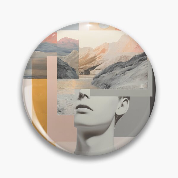Item preview,  Minimalist Photo Collage Modern Aesthetic Wall Art designed and sold by Mindrender.