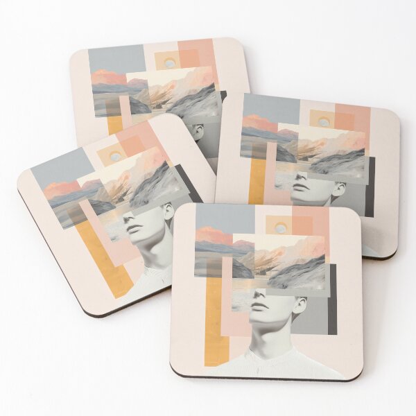 Item preview,  Minimalist Photo Collage Modern Aesthetic Wall Art designed and sold by Mindrender.