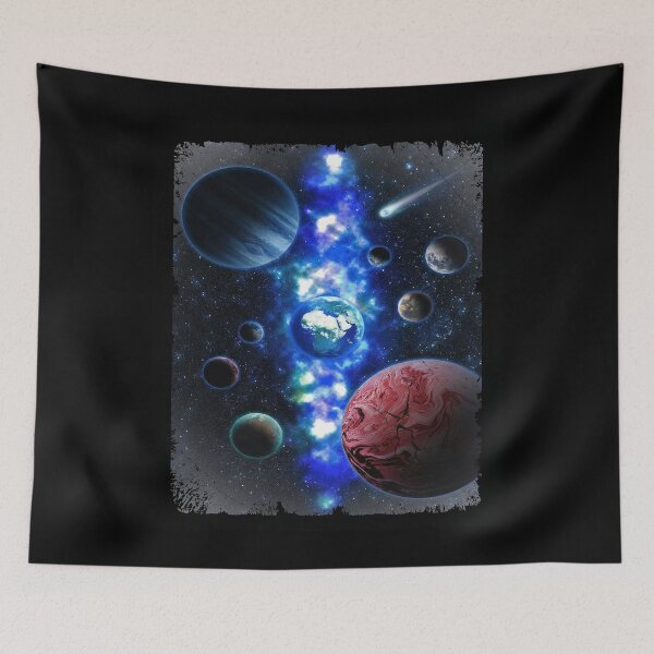 Item preview, Cosmic Galaxy with Planets and Comet designed and sold by Bappy888.