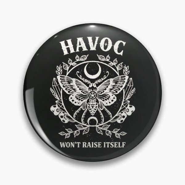 Item preview, Havoc Won’t Raise Itself – Gothic Witch Moth Moon Occult Aesthetic designed and sold by SideEye Co.