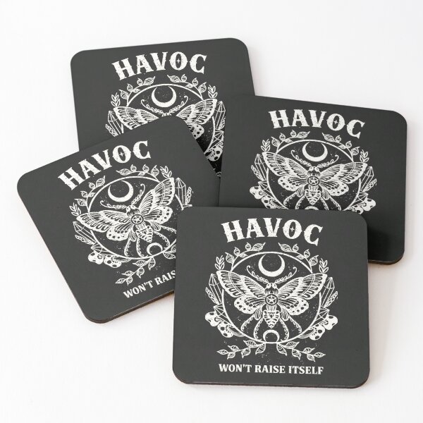 Item preview, Havoc Won’t Raise Itself – Gothic Witch Moth Moon Occult Aesthetic designed and sold by SideEye Co.