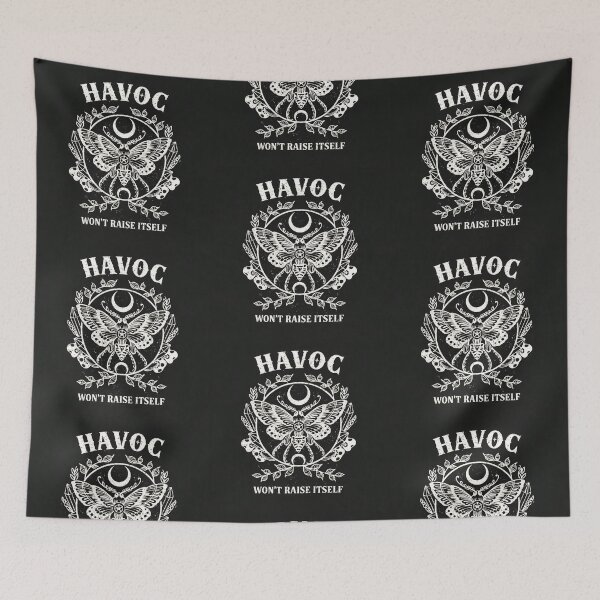Item preview, Havoc Won’t Raise Itself – Gothic Witch Moth Moon Occult Aesthetic designed and sold by SideEye Co.