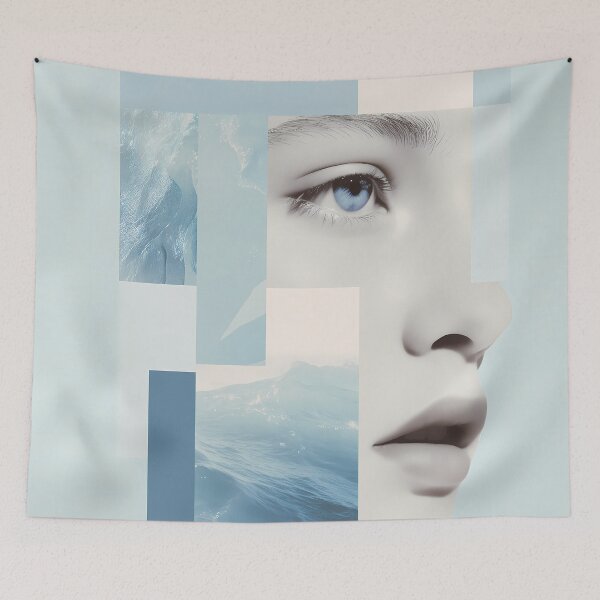 Item preview,  Minimalist Photo Collage Modern Aesthetic Wall Art designed and sold by Mindrender.