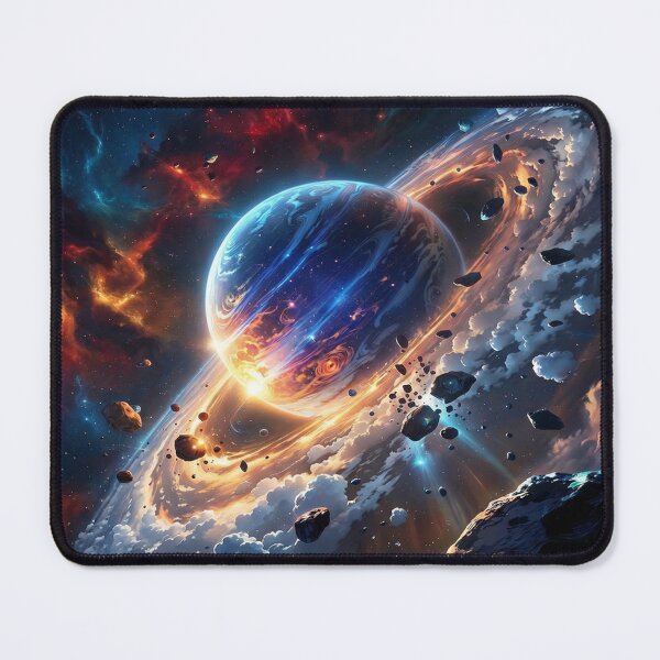 Item preview, Cosmic Planet with Asteroid Belt designed and sold by Bappy888.