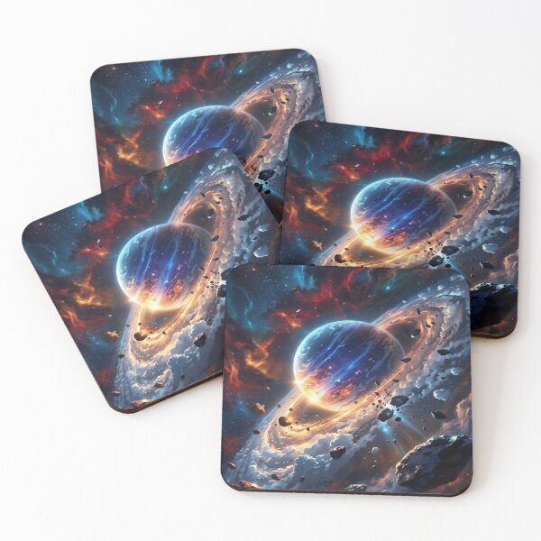 Item preview, Cosmic Planet with Asteroid Belt designed and sold by Bappy888.