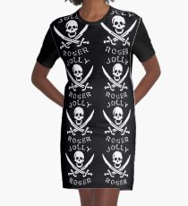 jolly roger pattern design Graphic T-Shirt Dress