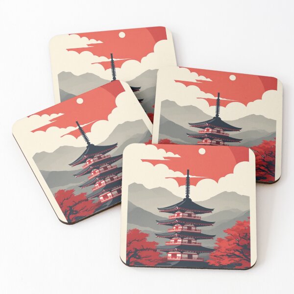 Item preview, Rising Sun Sanctuary: Zen Pagoda Horizon designed and sold by Jimakmo.