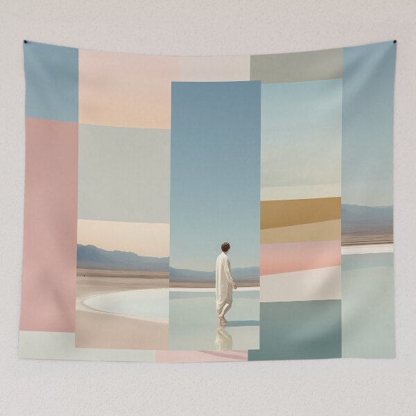 Item preview,  Minimalist Photo Collage Modern Aesthetic Wall Art designed and sold by Mindrender.
