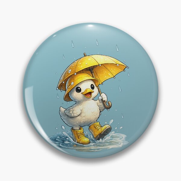 Item preview, Cute Duck in Rain Boots designed and sold by BoostingBliss.