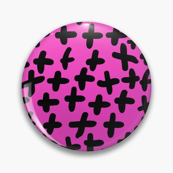 Item preview, Happy Little Crosses in Bright Pink designed and sold by Ink & Print Store .