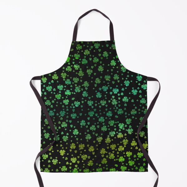 Item preview, Abstract background with clover leaves in metallic green. designed and sold by Wednesday Art design .