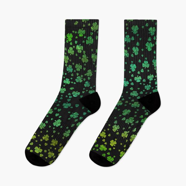 Item preview, Abstract background with clover leaves in metallic green. designed and sold by Wednesday Art design .