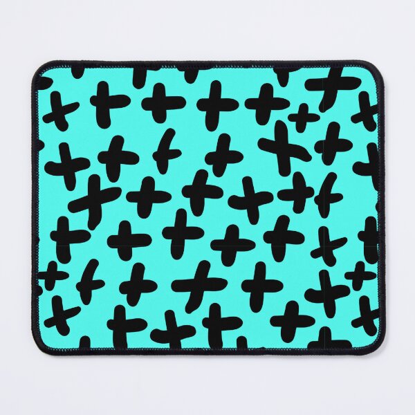 Item preview, Happy Little Crosses in Aqua designed and sold by Ink & Print Store .