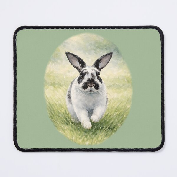 Item preview, Watercolor Bunny Running Through Meadow designed and sold by blankTeeShirt.