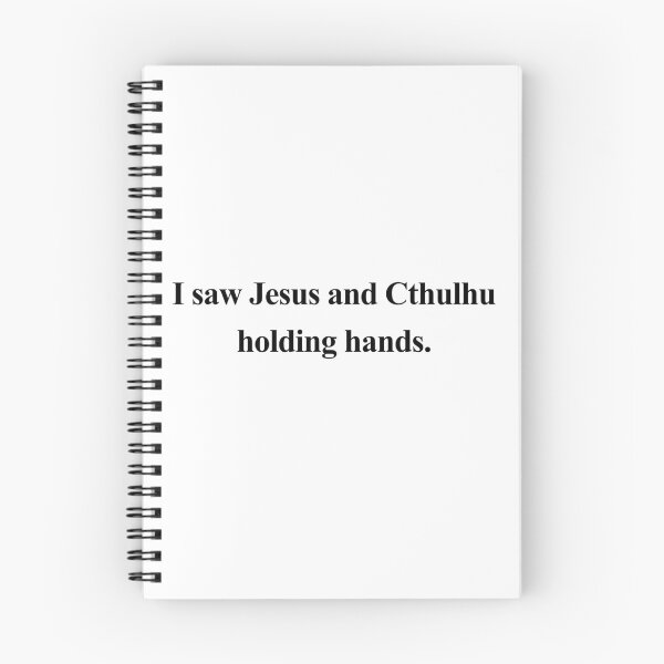 Item preview, Jesus and Cthulhu Holding Hands designed and sold by birdspinestudio.