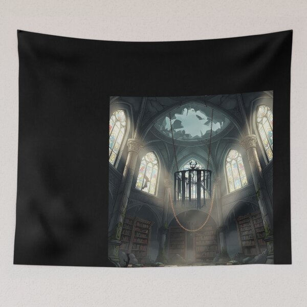 Item preview, Haunted Library with Suspended Cage designed and sold by DeBrainstore.
