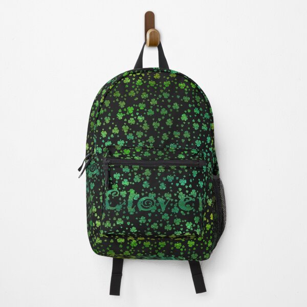 Item preview, Abstract background with clover leaves in metallic green. designed and sold by Wednesday Art design .
