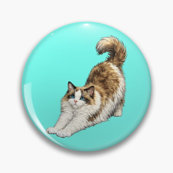 Item preview, Beautiful Stretching Ragdoll Cat designed and sold by Lion and Lamb Design.