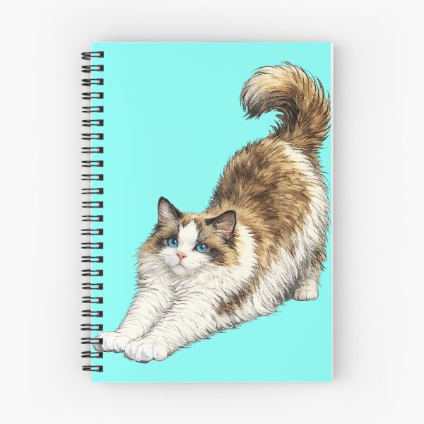 Item preview, Beautiful Stretching Ragdoll Cat designed and sold by Lion and Lamb Design.