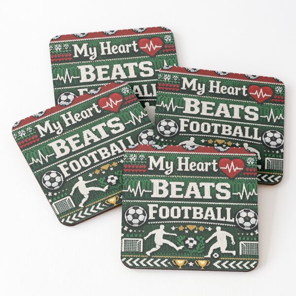 Item preview, Patrón de tejido "Mi corazón late, pasión por el fútbol" designed and sold by Mauswohn.