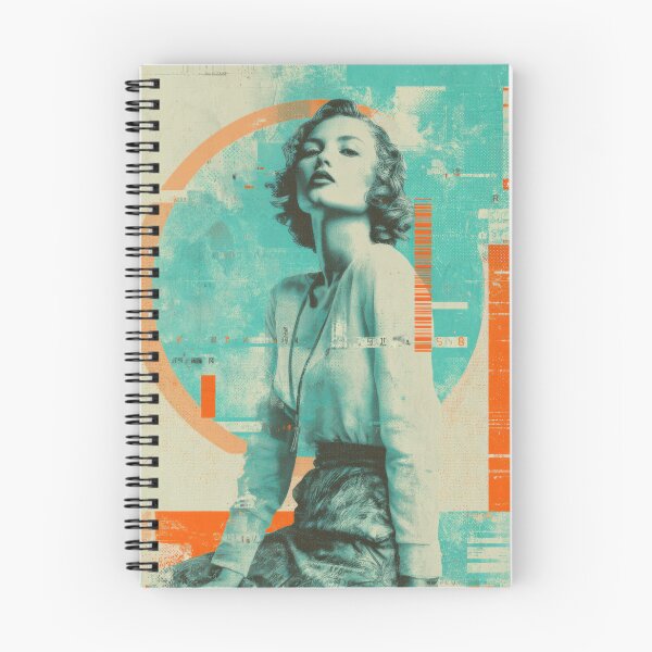 Item preview, Dreamy Atomic Horizon Retro Futurism Synthwave Fashion Portrait designed and sold by WartonnoArt.