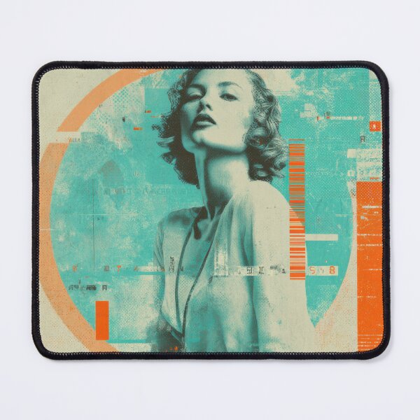 Item preview, Dreamy Atomic Horizon Retro Futurism Synthwave Fashion Portrait designed and sold by WartonnoArt.