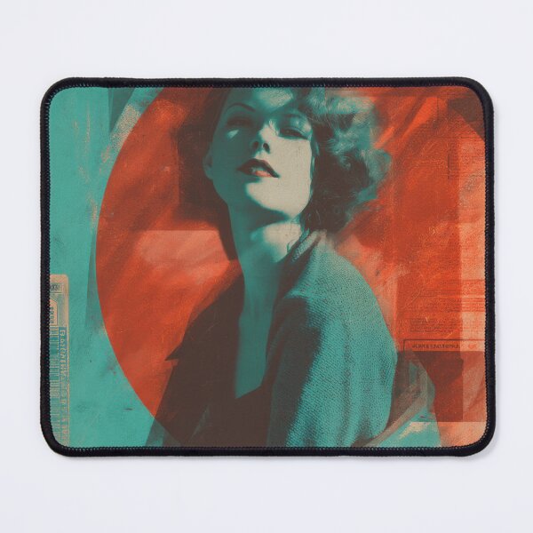 Item preview, Nostalgic Atomic Horizon Retro Futurism Synthwave Fashion Portrait designed and sold by WartonnoArt.