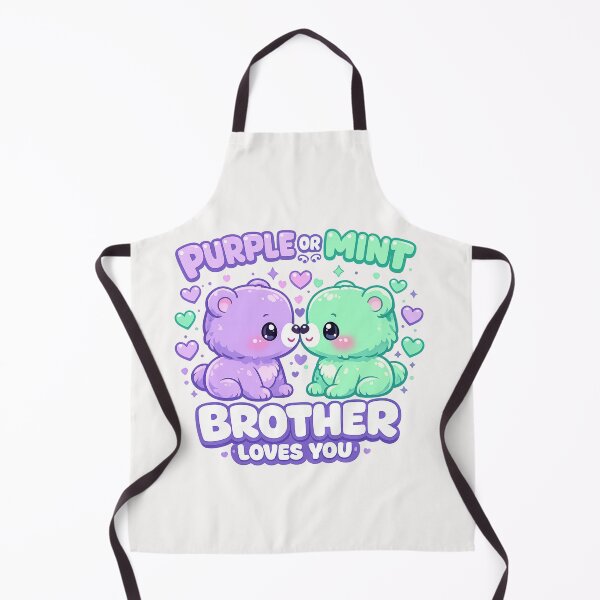 Item preview, Purple or Mint Brother Loves You Bear funny humor designed and sold by Pawsome Quotes.