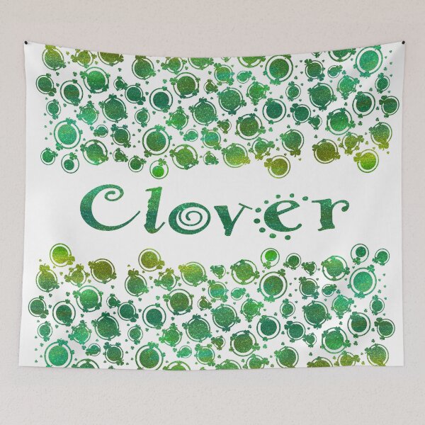 Item preview, Abstract background with clover leaves in metallic green. designed and sold by Wednesday Art design .