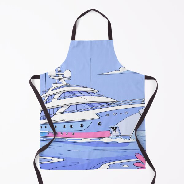 Item preview, Blue Yacht Sticker Design designed and sold by chucktownjax.