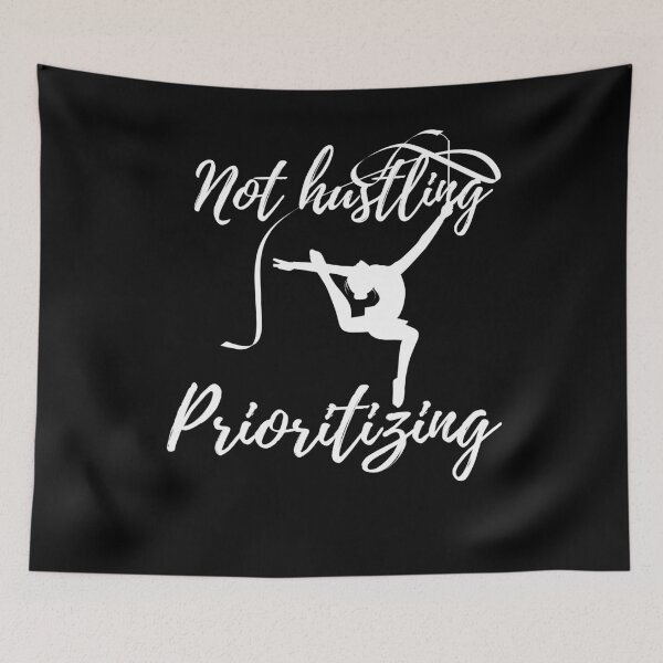 Item preview, Not Hustling, Prioritizing – Minimal Productivity & Focus Mindset designed and sold by ipot.