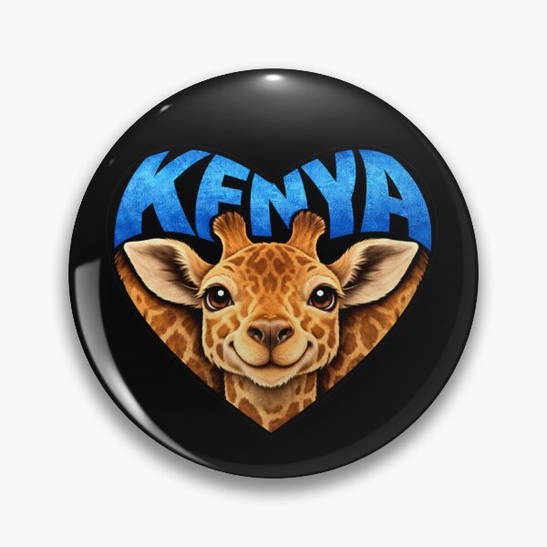 Item preview, Kenya - Giraffe Heart Shape designed and sold by Myra365Art.