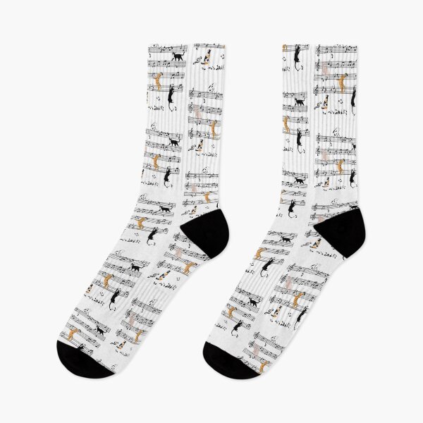 Item preview, Funny Cat Climbing Playing Sheet Music Note, Cat Music Notes designed and sold by Boutkimaewab.