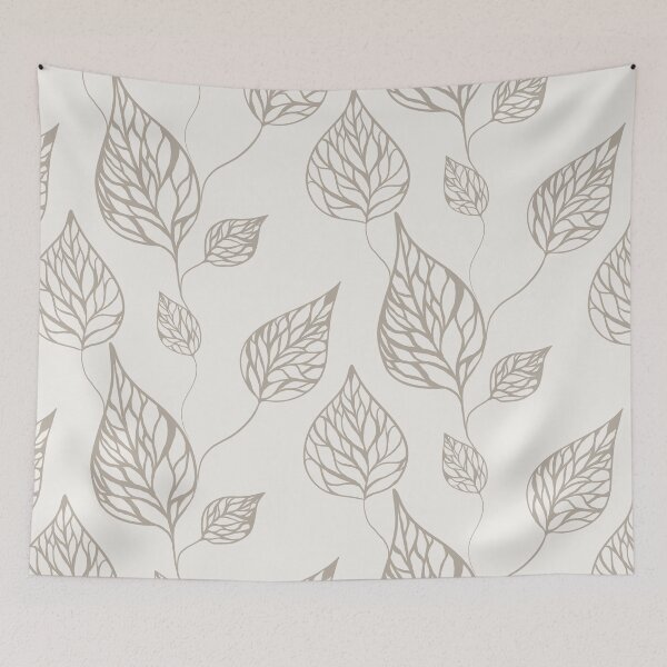 Item preview, Minimal Botanical Leaf Pattern-Modern Nature Line Art Design designed and sold by Katnoirart.