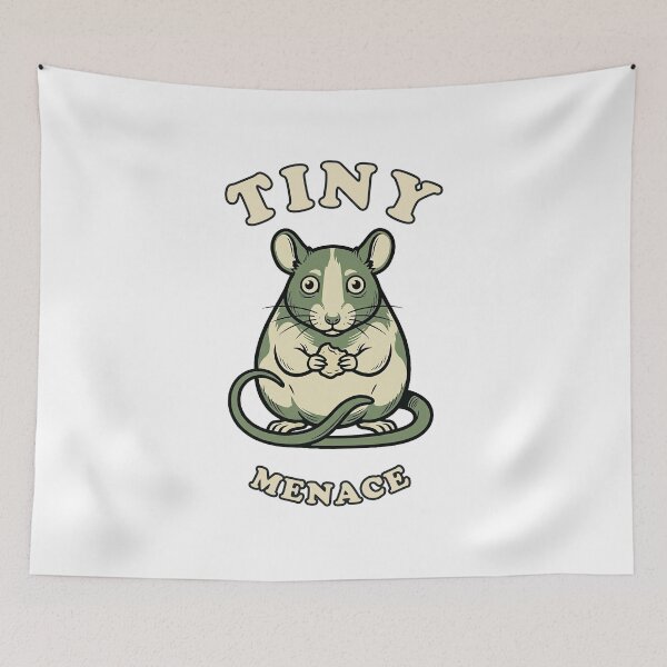 Item preview, Tiny Menace | Funny Chaotic Pet Rat Graphic designed and sold by Akio Saiko.