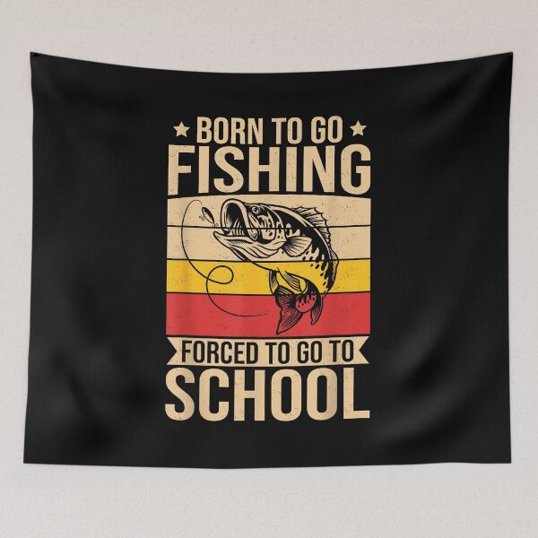 Item preview, Boys Fishing Shirt Kids Men Born to Go Fishing Forced School designed and sold by Boutkimaewab.