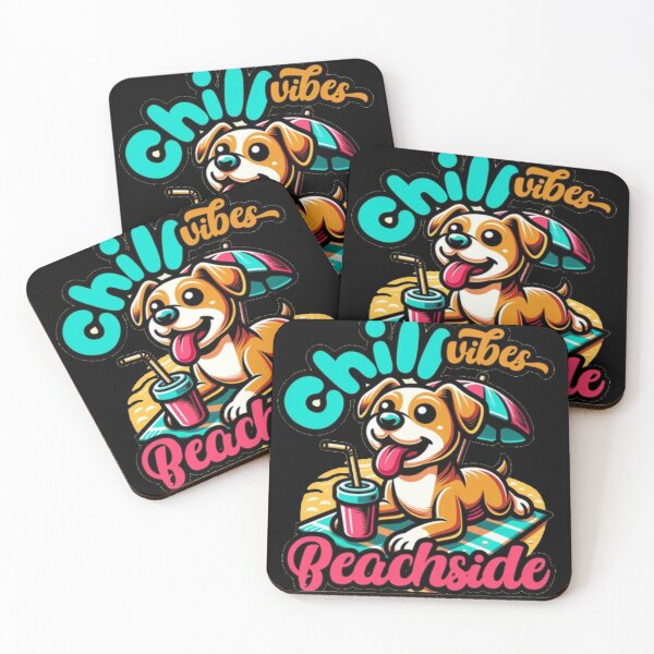 Item preview, Chill Vibes Beachside - Happy Dog Summer Vacation designed and sold by GenZFashion000.