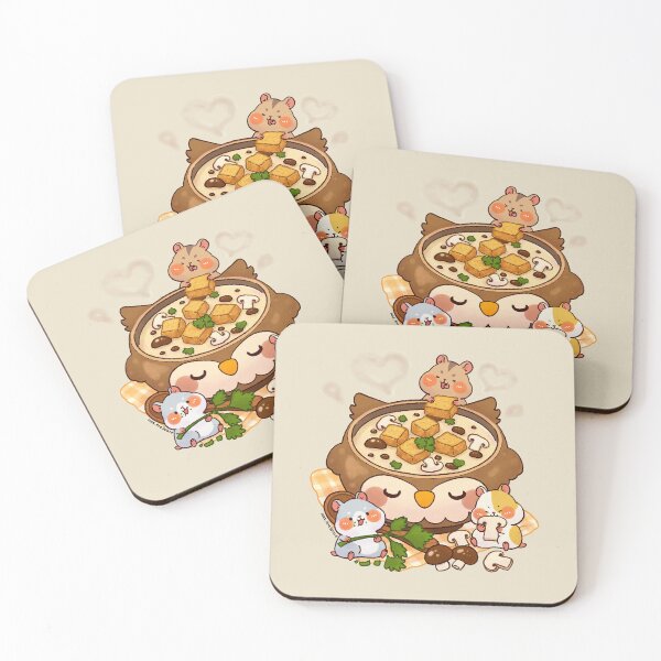 Item preview, Hamsters Love Mushroom Soup designed and sold by NasDoodleArt.