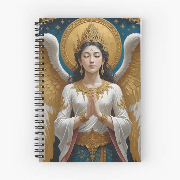 Item preview, Kinnaree Thai Mythological Angel – Traditional Thai Sacred Art Poster designed and sold by ArtnarongDesign.