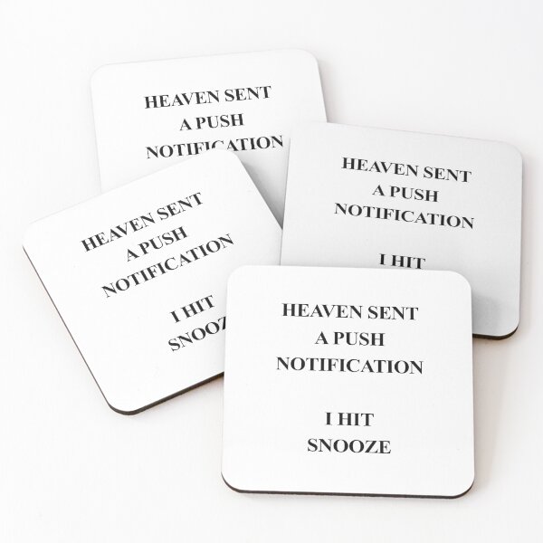 Item preview, Heaven Sent a Push Notification designed and sold by birdspinestudio.