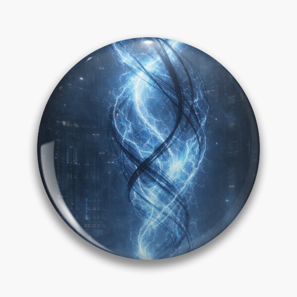 Item preview, Futuristic Energy Ribbon Wall Art | Sci-Fi Quantum Light Phenomenon Poster | Cyberpunk Technology Artwork designed and sold by Element Horizon Studio.