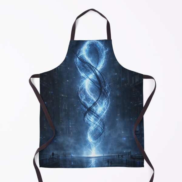 Item preview, Futuristic Energy Ribbon Wall Art | Sci-Fi Quantum Light Phenomenon Poster | Cyberpunk Technology Artwork designed and sold by Element Horizon Studio.