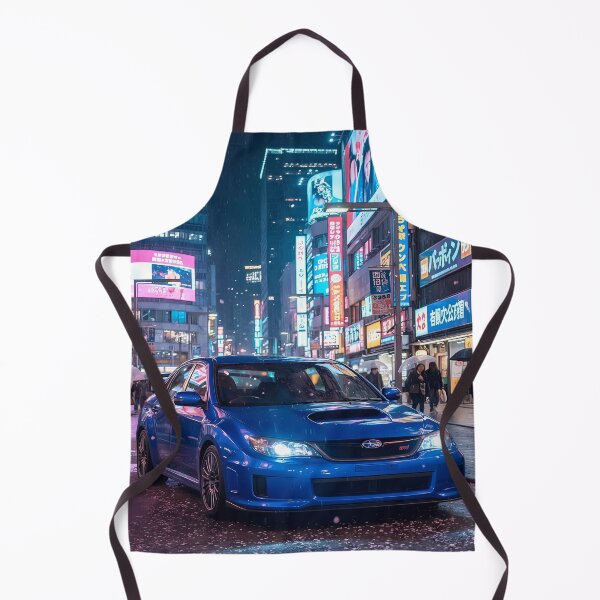Item preview, Blue Subaru WRX STI in Neon Tokyo Street designed and sold by ChiqueAvenue.
