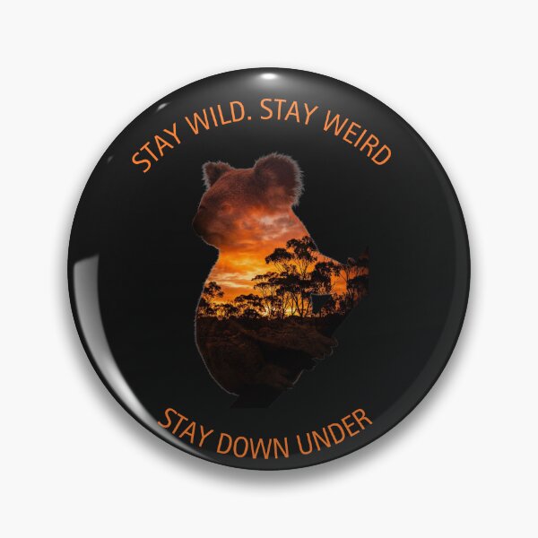Item preview, Stay Wild Stay Weird Down Under - Aesthetic Koala Double Exposure Art designed and sold by FlagWarsStore.